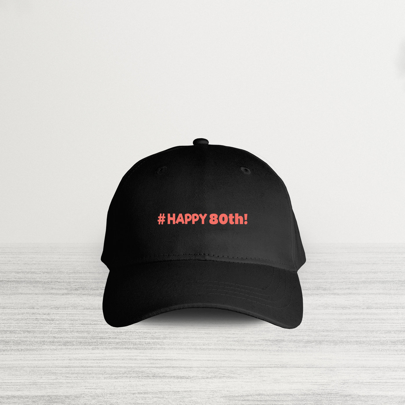 #HAPPY 80 B Orange HAT