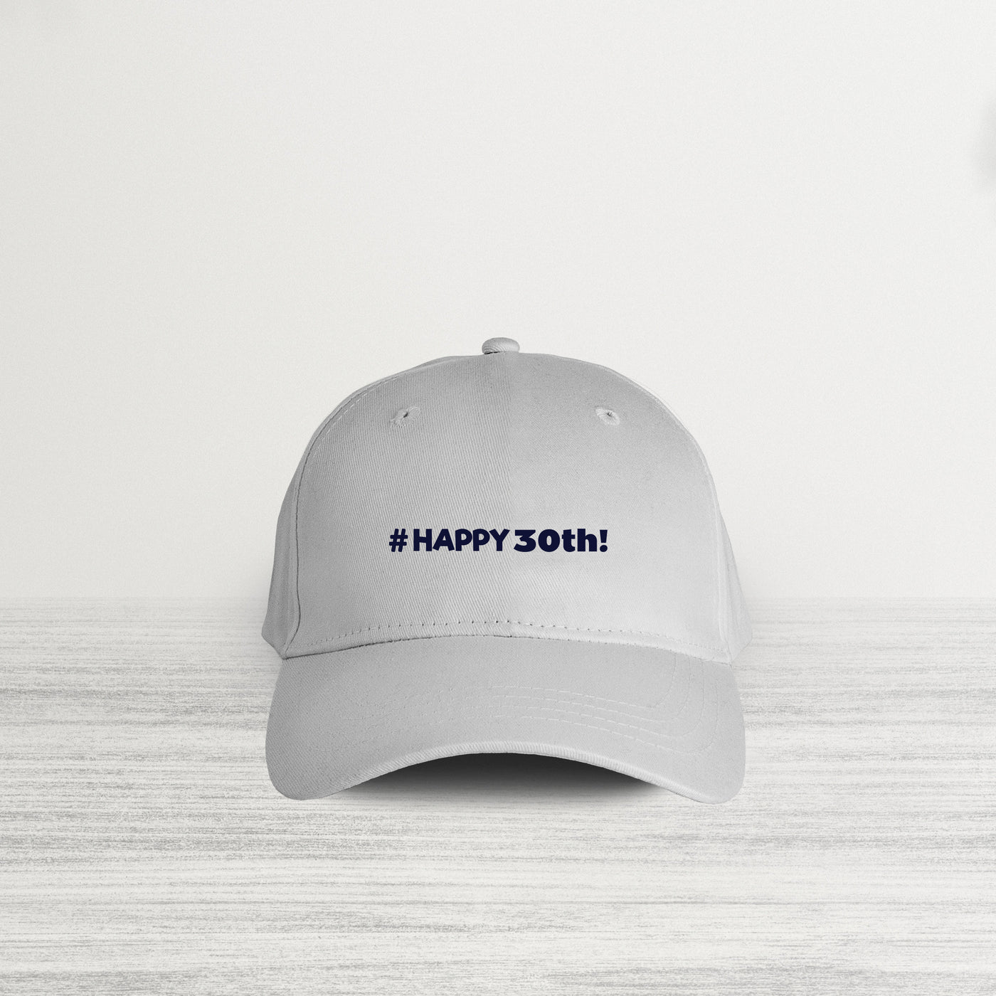 #HAPPY 30 W Navy Blue HAT