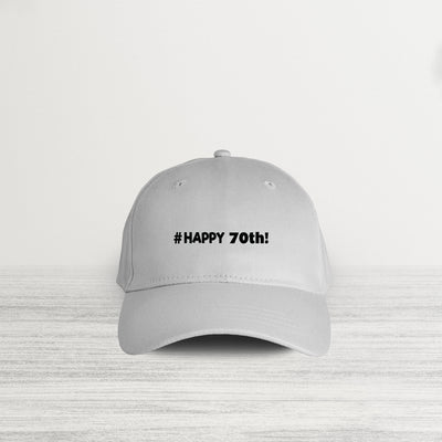 #HAPPY 70 B&W HAT