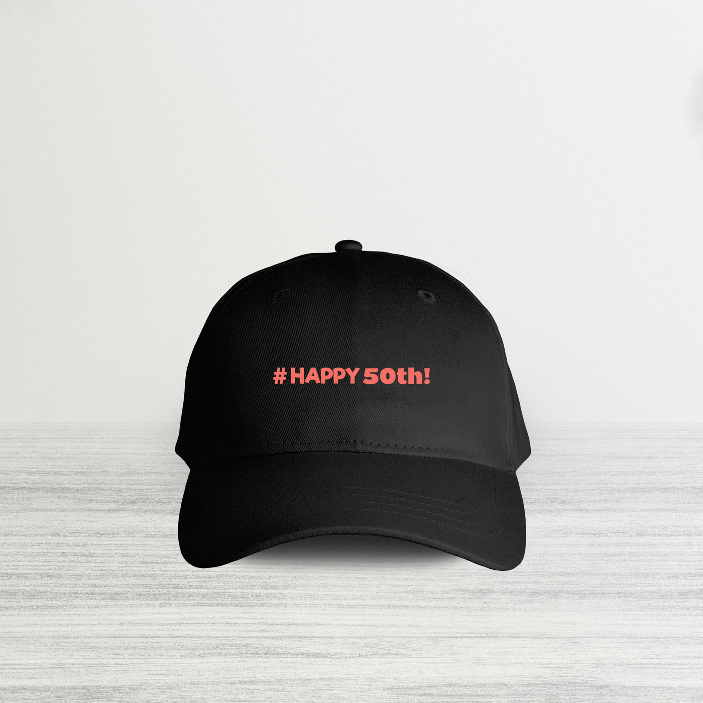 #HAPPY 50 B Orange HAT