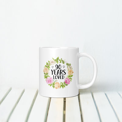 90 YEARS LOVED MUG